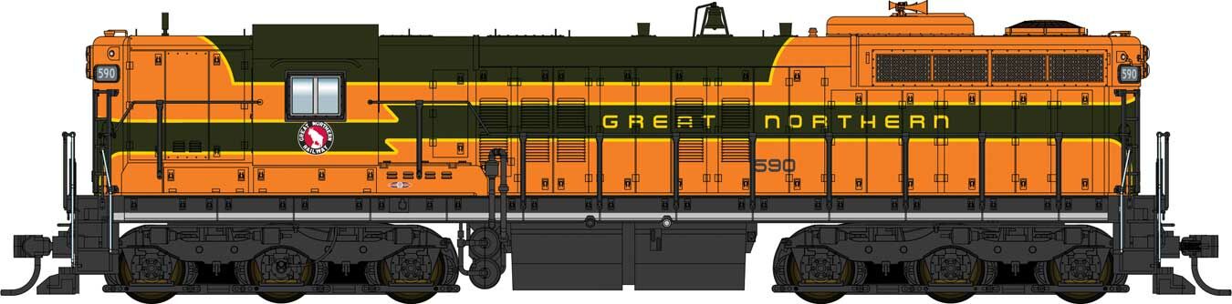 Walthers Proto EMD SD9 Loco Great Northern 590 (DCC-Sound) WH920-41709