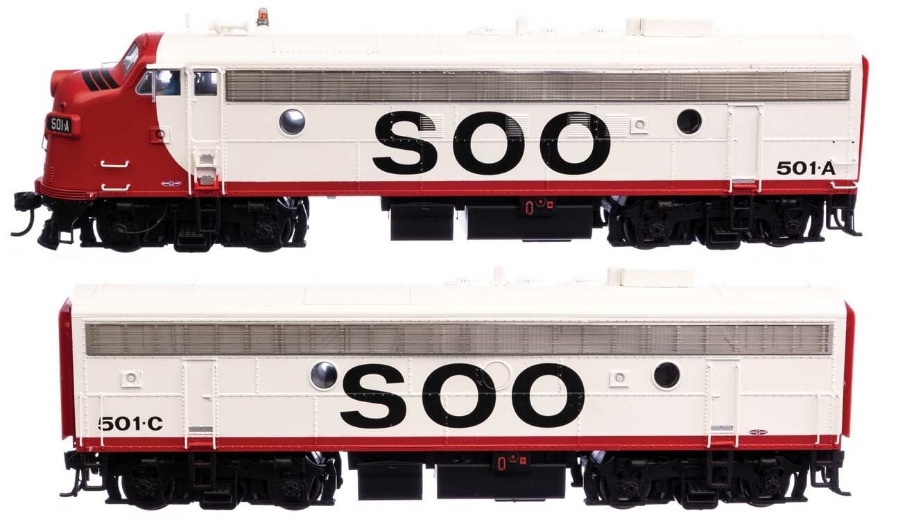 Walthers Proto FP7 Diesel A-B Set Soo Line 501A/501C (DCC-Sound) WH920-42554