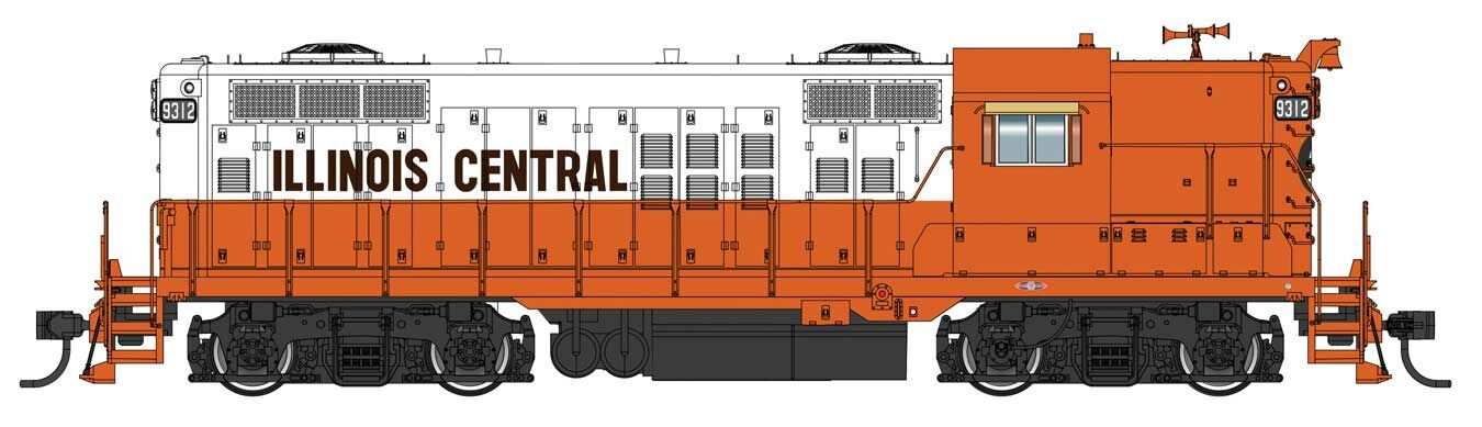 Walthers Proto EMD GP9 High Hood Illinos Central 9312 (DCC-Sound) WH920-42805