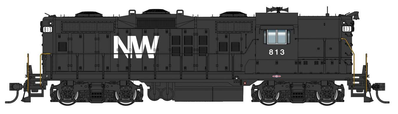 Walthers Proto EMD GP9 High Hood Norfolk & Western 813 (DCC-Sound) WH920-42809