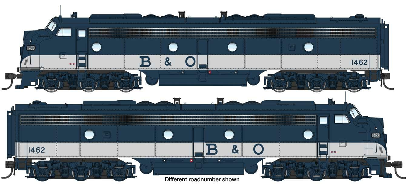 Walthers Proto EMD E8 A-A Set Baltimore & Ohio 1462/1466 (DCC-Sound) WH920-42908