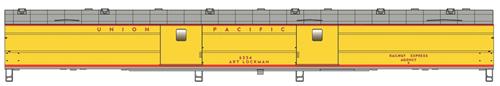 Walthers Proto 85' ACF Baggage Car UP Heritage 6334 Art Lockman WH920-9201