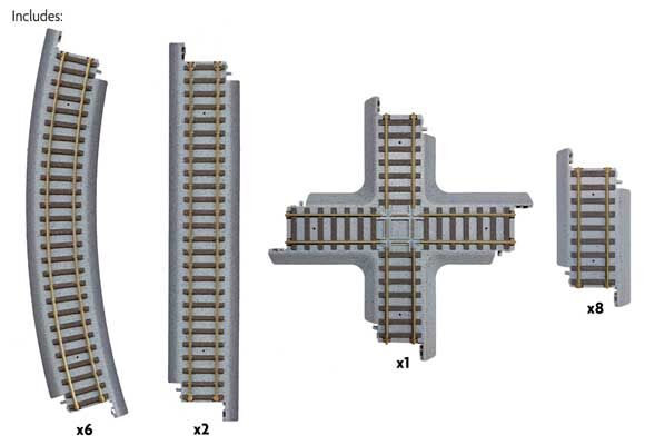 Walthers Trainline Power-LOC Track Figure-8 Expander Set WH931-1362