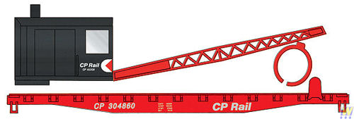 Walthers Trainline Flat Car with Logging Crane Canadian Pacific WH931-1781