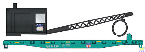 Walthers Trainline Flat Car with Logging Crane Union Pacific WH931-1783