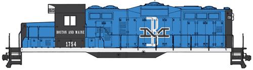 Walthers Trainline EMD GP9M Boston &amp; Maine 1754 WH931-451