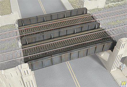 Walthers Cornerstone Through Plate Girder Bridge (Single or Double Track) Kit WH933-2948