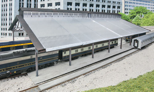 Walthers Cornerstone Train Shed with Clear Roof Kit WH933-2984