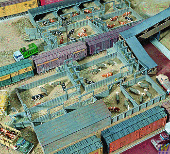 Walthers Cornerstone Stock Yards Two Pens Kit WH933-3047