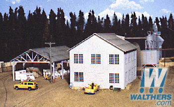 Walthers Cornerstone Planing Mill and Shed Main Building Kit WH933-3059