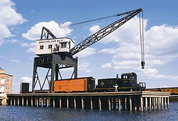 Walthers Cornerstone Pier and Travelling Crane Kit WH933-3067