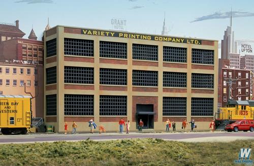 Walthers Cornerstone Variety Printing Background Building Kit WH933-3161