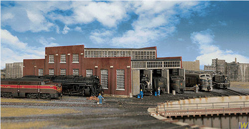 Walthers Cornerstone Modern Roundhouse Three Stall Add on Kit WH933-3261