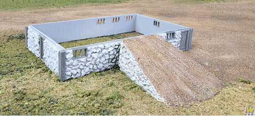 Walthers Cornerstone Fieldstone Barn Base and Ramp Kit WH933-3331