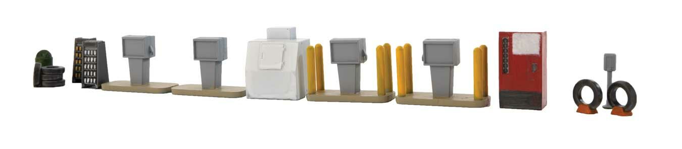 Walthers Cornerstone Gas Station Details Kit WH933-3545