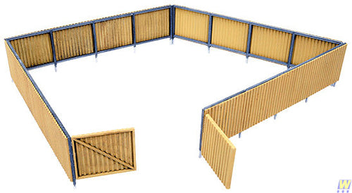 Walthers Cornerstone Corrugated Fence Kit WH933-3632