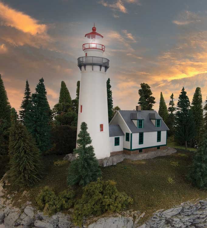 Walthers Cornerstone Eagle Point Lighthouse Snap-Together Kit WH933-3665