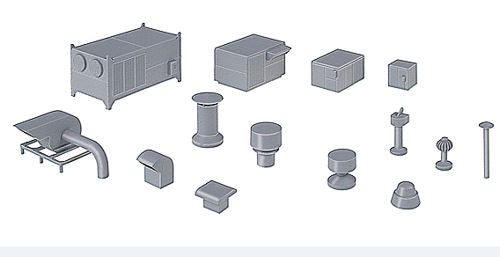 Walthers Cornerstone Roof Detailing Kit WH933-3733