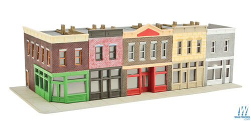 Walthers Cornerstone Merchants Row I Kit WH933-3850