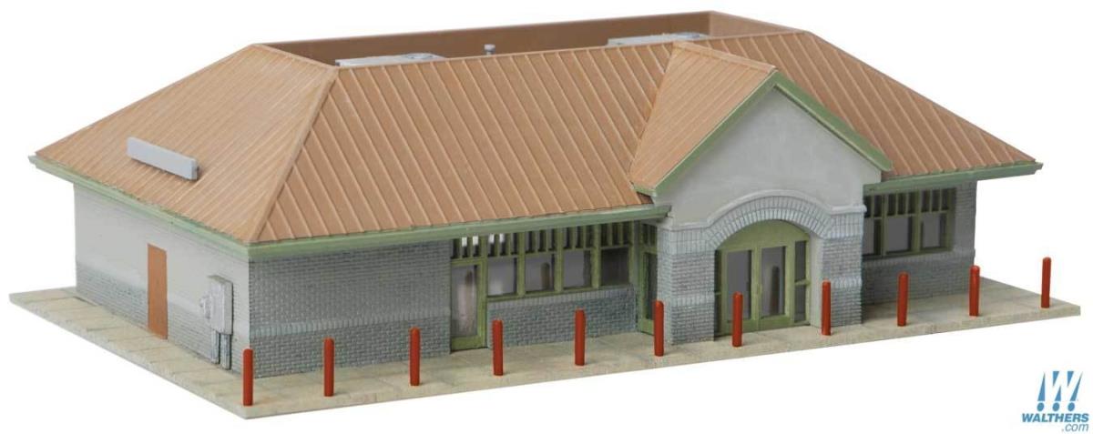 Walthers Cornerstone Modern Suburban Station Kit WH933-3887