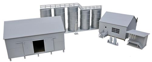 Walthers Cornerstone Trackside Oil Dealer with Storage Tanks Kit WH933-4059