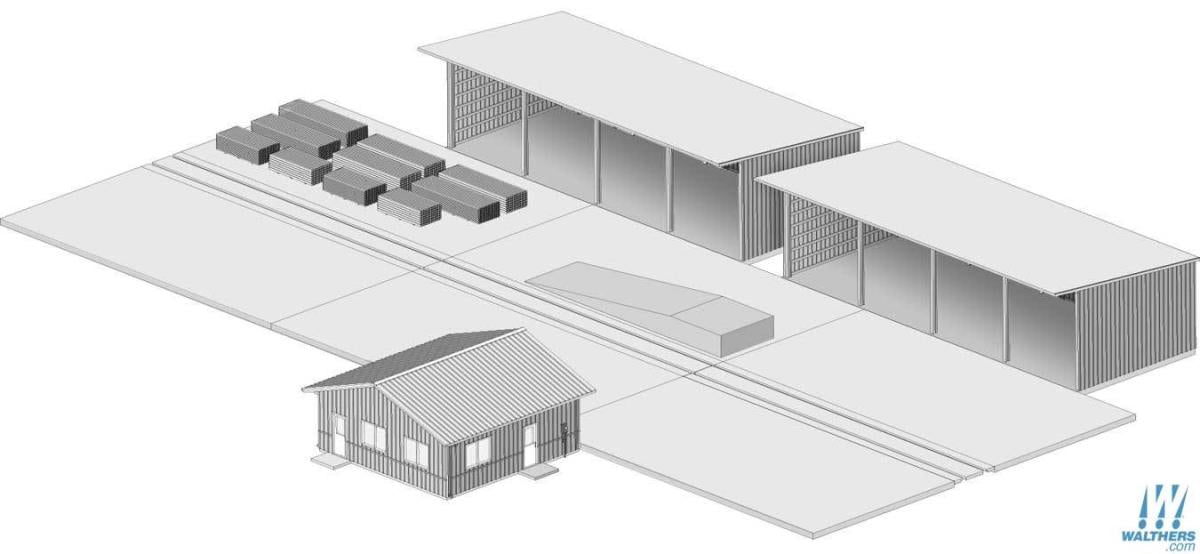 Walthers Cornerstone Modern Lumber Transload Kit WH933-4106