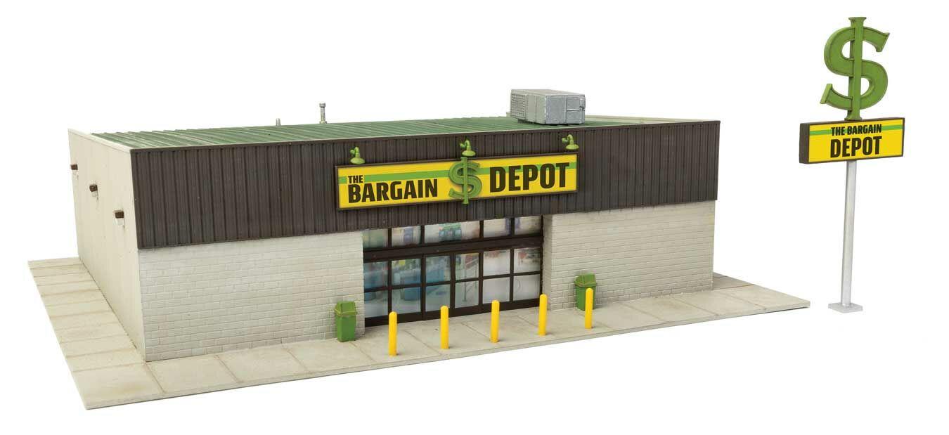 Walthers Cornerstone Bargain Depot Store Kit WH933-4113