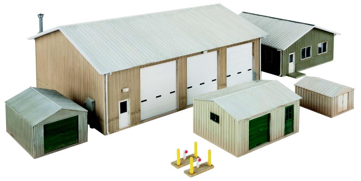 Walthers Cornerstone Vehicle Maintenance Facility Kit WH933-4122