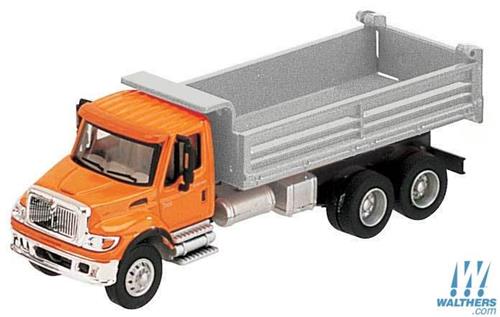 Walthers Scenemaster International 7600 3 Axle Heavy Duty Dump Truck Oge/Silver WH949-11661