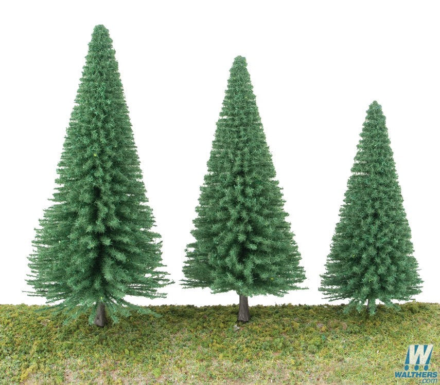 Walthers Scenemaster Pine Trees with Planting Pins 80-140mm (10) WH949-1180