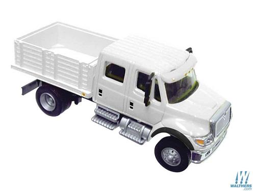 Walthers Scenemaster International 7600 2 Axle Crew Cab Truck Solid Stake Bed MOW WH949-11880