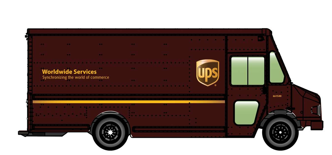 Walthers Scenemaster Morgan Olson Route Star Van UPS (New Style) WH949-12100