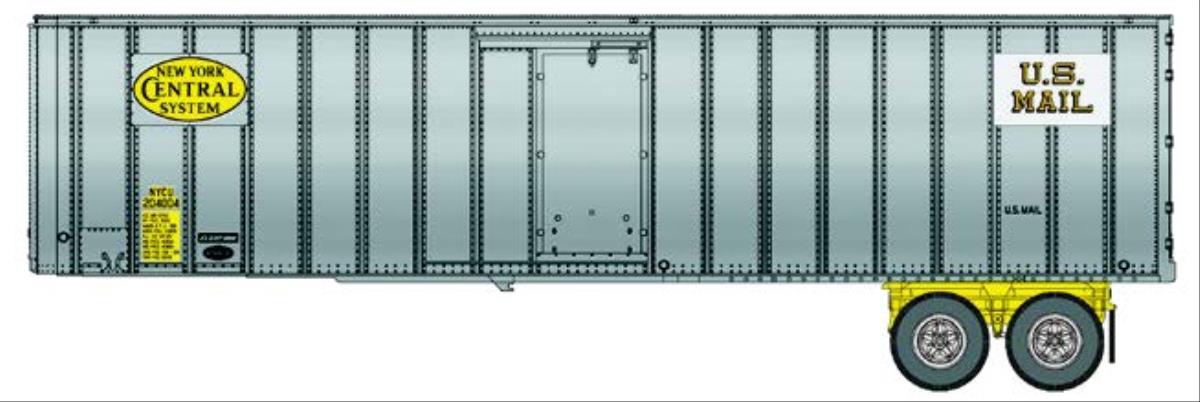 Walthers Scenemaster 40' Flexi-Van Trailer 2 Pack New York Central WH949-2608