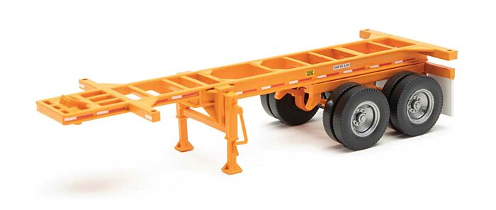 Walthers Scenemaster 20' Container Chassis Twin Set Orange WH949-4502