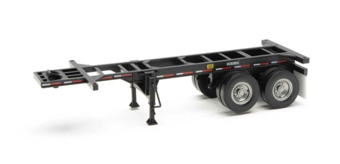 Walthers Scenemaster 20' Container Chassis Twin Set Black WH949-4503