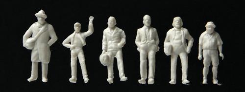 Walthers Scenemaster Standing and Walking People (72) Unpainted Figures WH949-6053