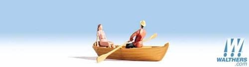 Walthers Scenemaster Rowing Boat with Occupants Figure Set WH949-6062