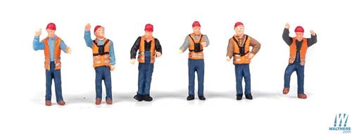 Walthers Scenemaster Railroad Yard Crew (6) Figure Set WH949-6065