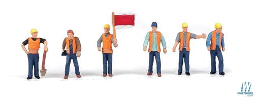 Walthers Scenemaster Railroad Track Workers (6) Figure Set WH949-6067