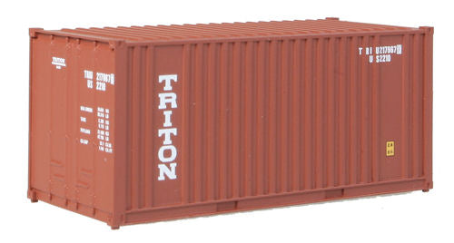 Walthers Scenemaster 20' Ribbed Side Assembled Container Triton WH949-8004