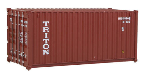 Walthers Scenemaster 20' Corrugated Side Assembled Container Triton WH949-8053