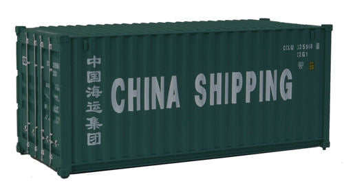 Walthers Scenemaster 20' Corrugated Side Assembled Container China Shipping WH949-8056