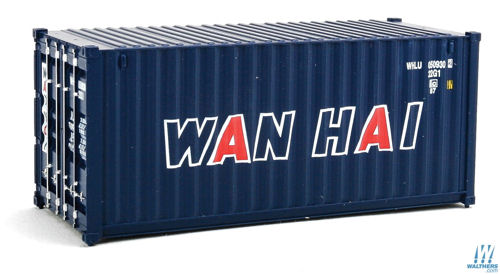 Walthers Scenemaster 20' Corrugated Container Wan Hai (New) WH949-8066