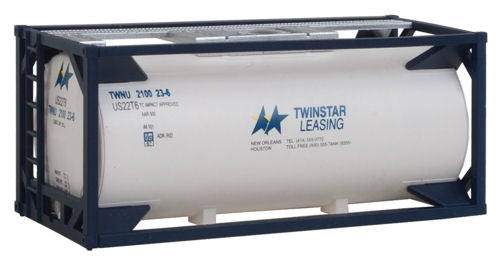 Walthers Scenemaster 20' TankTainer Kit Twinstar Leasing WH949-8106