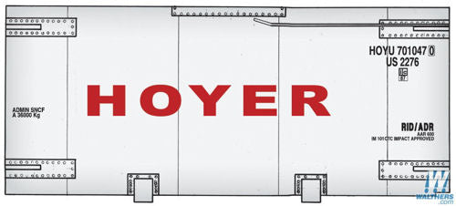 Walthers Scenemaster 20' Tank Container Kit Hoyer WH949-8108