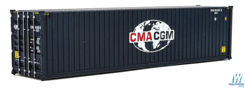 Walthers Scenemaster 40' Hi-Cube Corrugated Side Container CMA-CGM WH949-8260