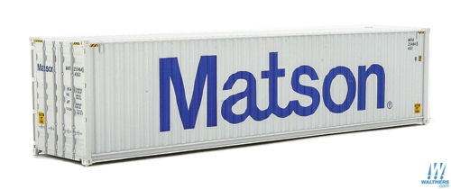 Walthers Scenemaster 40' Hi-Cube Corrugated Side Container Matson WH949-8263