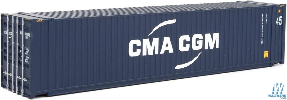 Walthers Scenemaster 45' CIMC Container CMA-CGM WH949-8569