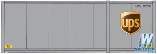 Walthers Scenemaster 28' Container & Chassis UPS Modern Shield Logo (2) WH949-8601