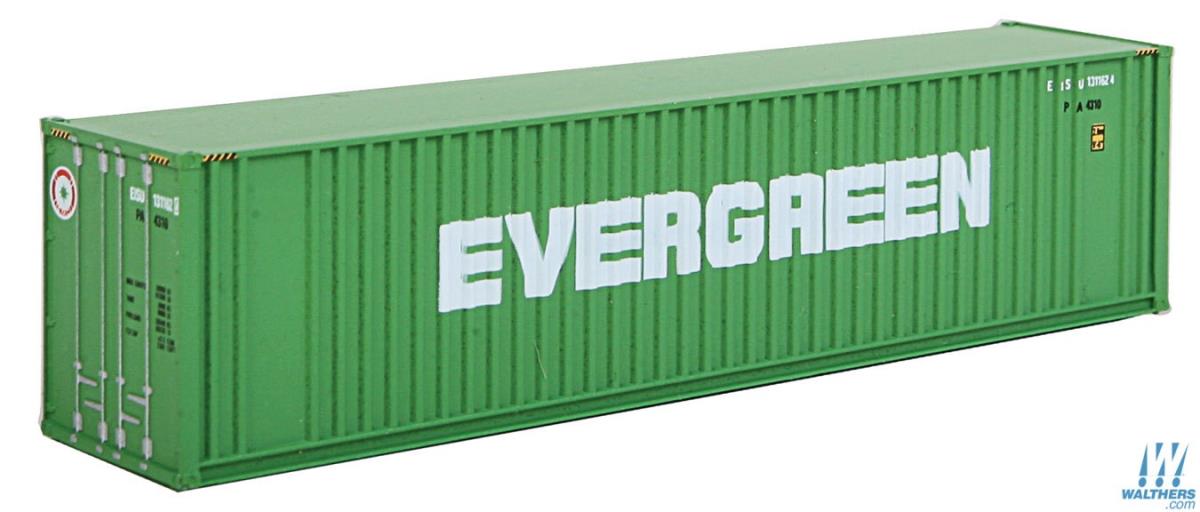 Walthers Scenemaster 40' Hi-Cube Container Evergreen WH949-8802